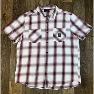 Harley-Davidson Men's Shirt Red Plaid Forever Size XL Woven